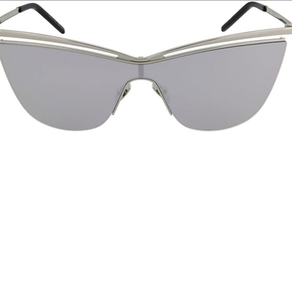 Saint Laurent Silver Mirror Lens  Cat-Eye SL 249 Sunglasses